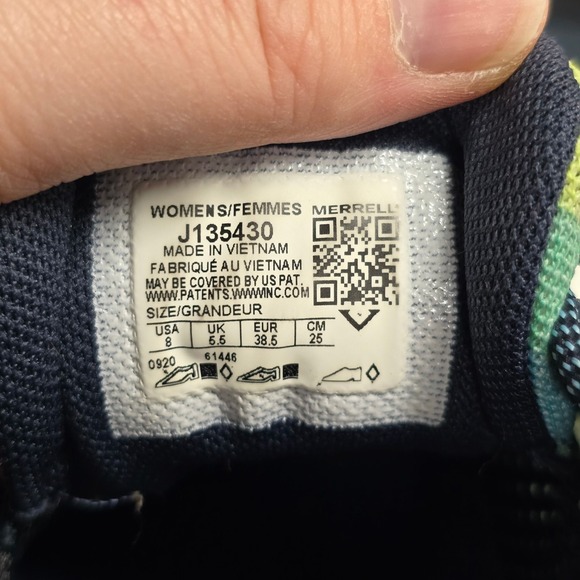 Merrell Shoes Womens 8 Trail Running QFORM2 Vibram Multi Color Lightweight Grip - Picture 8 of 10